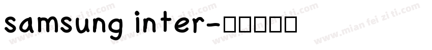 samsung inter字体转换